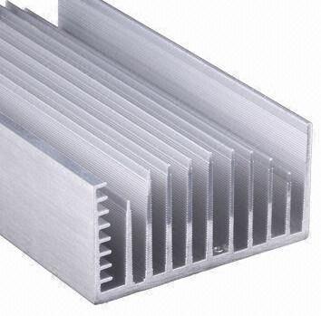 China Clear Anodized 6063-T5 Aluminum LED Heat Sink Extrusion Profiles With Tapping , Stamping for sale