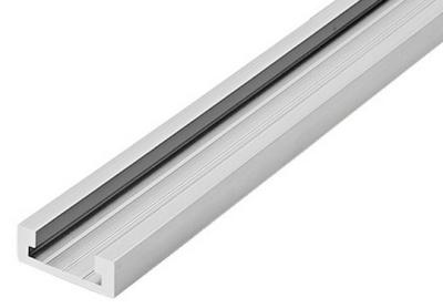 China Anodized Construction Aluminum Profile Aluminium Extrusion Channel Thin Wall U Type for sale