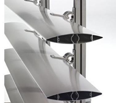China El aluminio ciega perfiles de la protuberancia/las cuchillas de turbina verticales de viento de la protuberancia de aluminio en venta