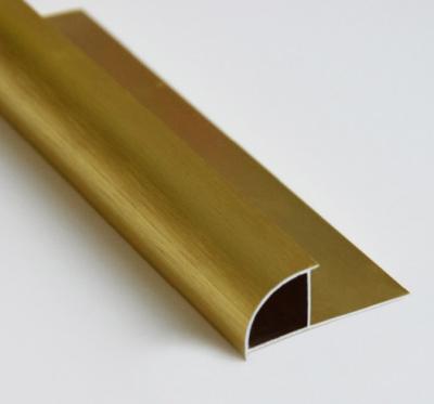 China Anodized Industrial Aluminium Profiles / Rould Closed Type Tile Trim Profile for sale
