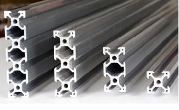 China Perfis de alumínio anodizados prateados da extrusão para a linha de produção, perfil do alumínio do entalhe de T à venda