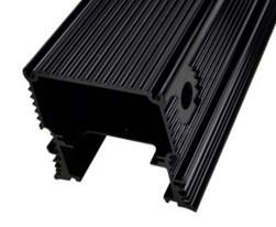 China Black Anodized Aluminum Extrusions For Electronics / Electrical Cover / Electronic Enclosure for sale