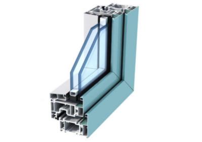 China As extrusões de alumínio anodizadas da porta/dupla camada moderaram a moldação estrutural de alumínio de vidro à venda
