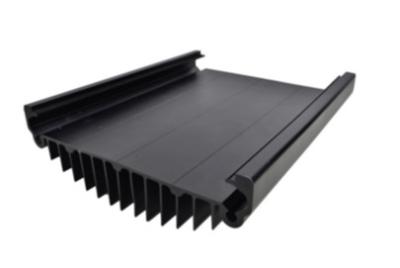 China Black Anodized Aluminum Extrusions For Electronics / Electrical Cover for sale