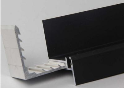 China Black Anodized Aluminum Solar Panel Frame , OEM Aluminium Extrusion Frame For Solar Cells for sale