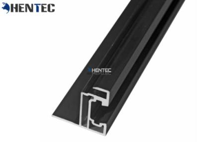 China Schwarze Farbe anodisierte Aluminiumsonnenkollektor-Rahmen-Bolzenverbindung/Ecken-Schlüsselgelenk zu verkaufen
