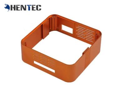 China Orange Color Customized Extruded Aluminum Pcb Enclosure With Finished Machining for sale