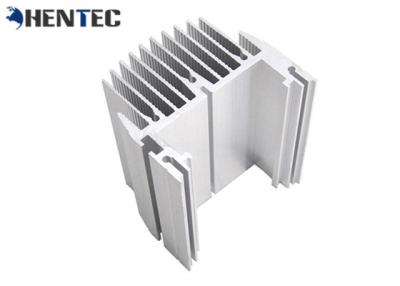 China Aluminum Radiator / Aluminum Heatsink Extrusion Profiles Silver Anodized for sale