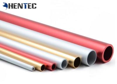 Chine Le profil en aluminium standard fait sur commande a anodisé le tuyau/tube en aluminium de barre/place à vendre