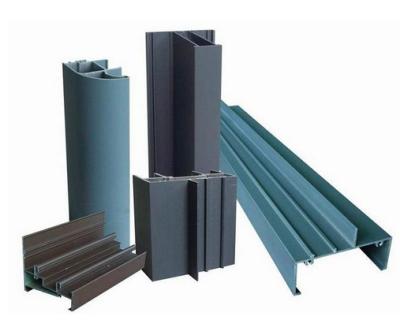 China Powder Painted Profile Aluminum Extrusions 6063-T5 / 6060-T5 For Construction for sale