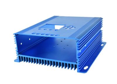 China 6060 Aluminiumverdrängungs-Kühlkörper-Kasten-elektrophoretische beschichtet zu verkaufen