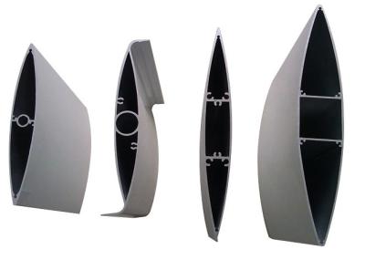 China Protuberancias de aluminio del perfil de la pared de cortina de la perforación para la lumbrera de la cortina en venta