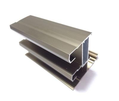 China Champange Anodized Aluminum Extrusion Profiles With 6063-T5 / 6060-T5 for sale