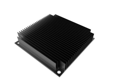 China Black Anodized Extruded Heat Sink Profiles 6005 T66 For Industrial Computer for sale