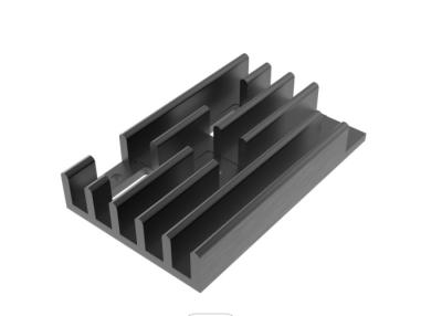China El negro de aluminio del perfil de la protuberancia del disipador de calor de 6060 aleaciones anodizó electroforético en venta