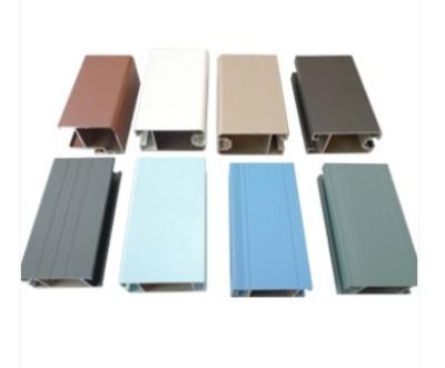 China 6063 - T5 Extruded Aluminum Door Frames Powder Spray Coated for sale