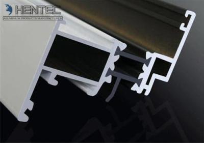 China Custom Extruded Aluminium Sliding Door Extrusions 6063 - T5 , White Powder Painting for sale