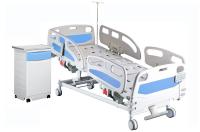 china Multifunctional Electric Height Adjustable Bed Hospital ICU Bed With IV Pole