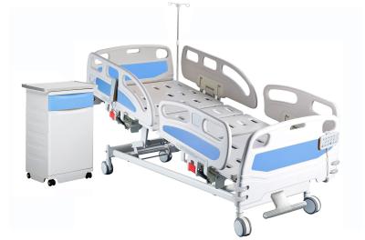 China Multifunctional Electric Height Adjustable Bed Hospital ICU Bed With IV Pole for sale
