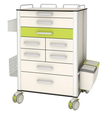 China Aluminium Alloy Movable Medication Dispensing Trolley for sale