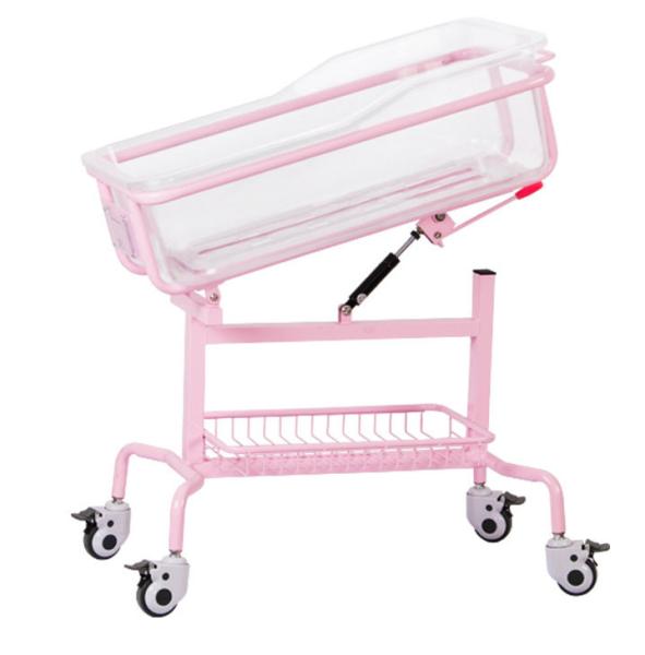 Quality Hospital Gas Spring ABS Baby Crib Cot Loading Capacity 60 Kg for sale