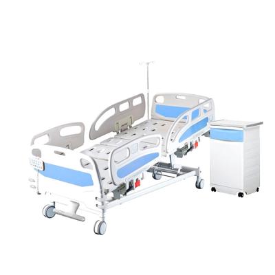 China 5 Function Adjustable Electric ICU Hospital Bed Medical Bed Intensive Care Bed for sale