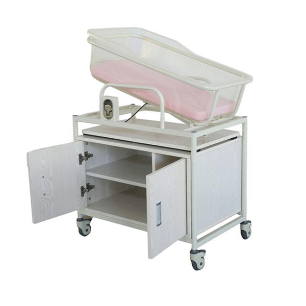 Quality CE Certified Cabinet 810MM baby bed in hospital hospital baby birth bed for sale