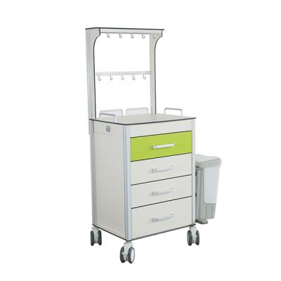 China Medical Infusion 585MM Drawer Hospital Medicine Trolley for sale