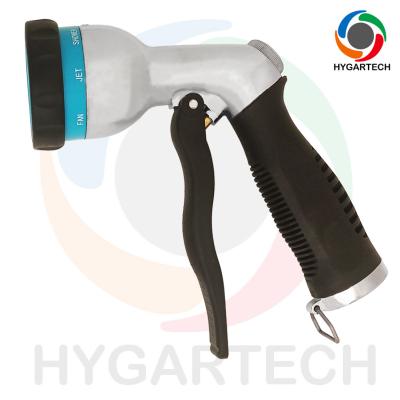 China Metal 8 Modes Garden Hose Nozzle W Front Trigger Control for sale