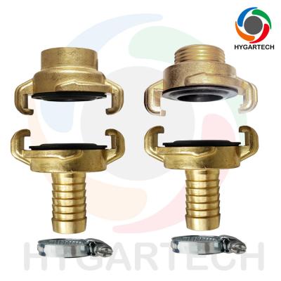 China 3/4'' Thread Brass Claw Lock Quick Connect Hose Coupling Set for sale