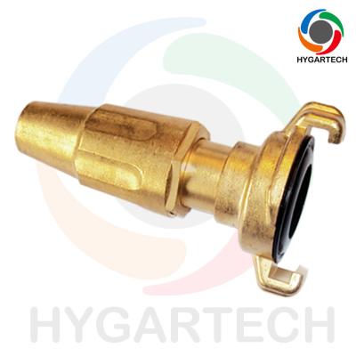 China Brass Garden Hose Spray Nozzle With Coupling Connector for sale