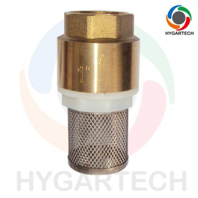 China Brass Pump Suction Check Valve With Stainless Steel Strainer en venta