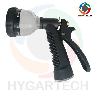 China Metal 8-Pattern Garden Hose Nozzle with Rear-Trigger Control for sale