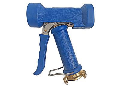 中国 爪ロックのカップリングとの熱湯のクリーニングのための調節可能な真鍮の青い洗浄銃の高い信頼性 販売のため