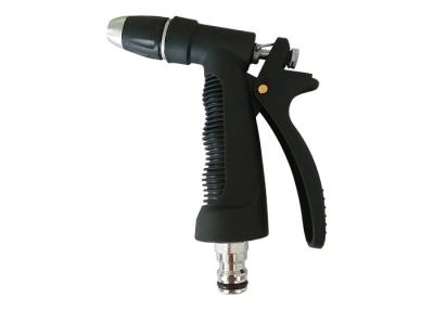 China Black Color Metal Water Spray Gun , Metal Garden Hose Spray Gun High Reliability for sale