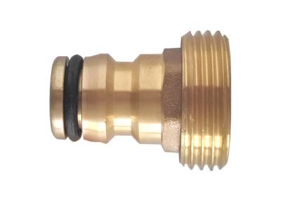 China RB / CP Color Brass Quick Connect Garden Hose Fittings Male Thread Tap Adaptor for sale