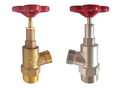 China Hydraulic Brass Angle Valve Male Thread For Fire Reel Nozzle Set for sale