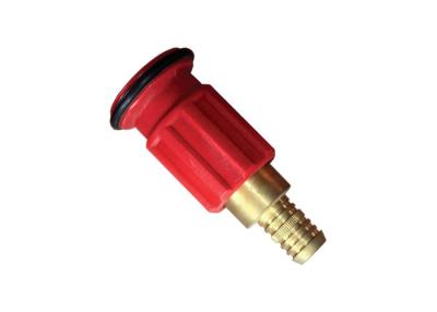 China Red Color Fire Hose Reel Nozzle Brass Water Way Body with Nylon House for sale