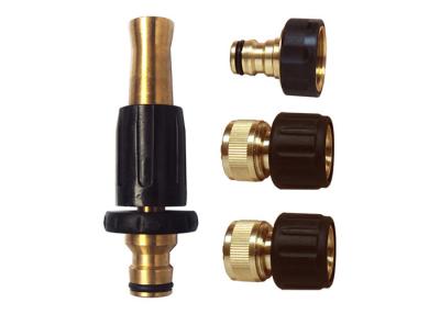 China Hot Water Brass Spray Nozzle , Kit with Coupling , Tap Connector and Spray Nozzle for sale