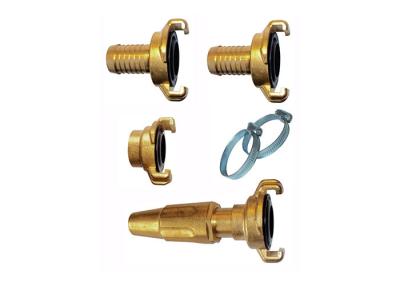 China High Reliability Brass Hose Nozzle Kit with Claw-Lock Hose Quick Coupling Set / Clamps for sale