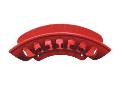 China Aluminium Wall Mounted Hose Holder , Hose Pipe Wall Hanger Red Powder Coating for sale