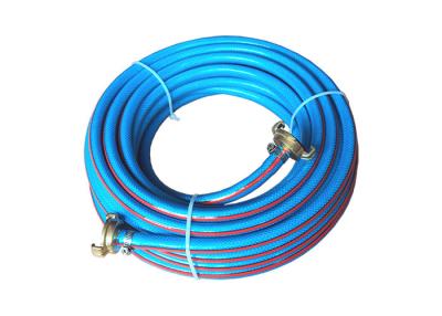 China Fiber Reinforced Garden PVC Hose With Brass Claw Lock Coupling Connectors for sale