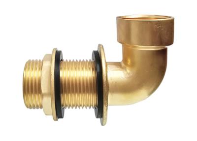 China Durable 90 Degree Brass Elbow Tank Fitting IPS Male x Female Thread Pipe Connection for sale