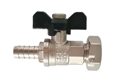 China OEM Brass Ball Valve With Female Thread Turning Nut / Hose Sleeve End for sale