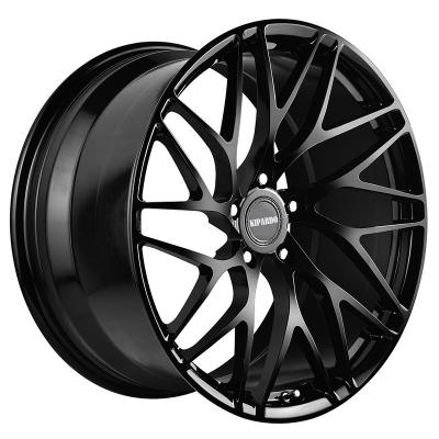 China Brushed Black 2 Piece Forged Wheels For Racing for sale