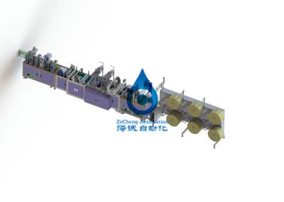 China Auto Battery Production Line Folding Mask Machine PLC Automatic Control for sale