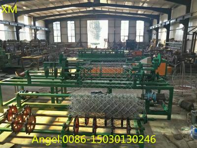 China 2m to 4m wdth double wire feeding Chain Link Fence Weaving Machine for sale