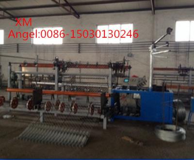 China 4m width  Full Automatic double wire feeding Chain Link Fence Machine for sale