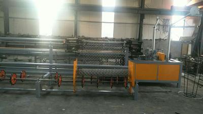 China 2m Width Full Automatic Double Wire feeding Chain Link Fence Making Machine for sale