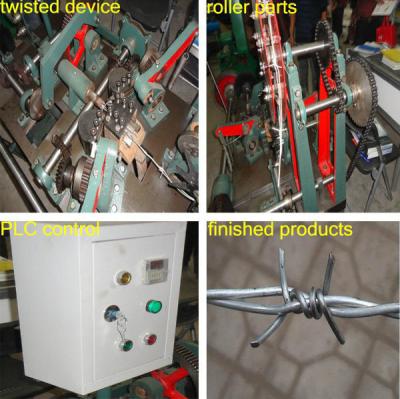 China High Quality double twist standard Galvanized Barbed Wire Machine for sale